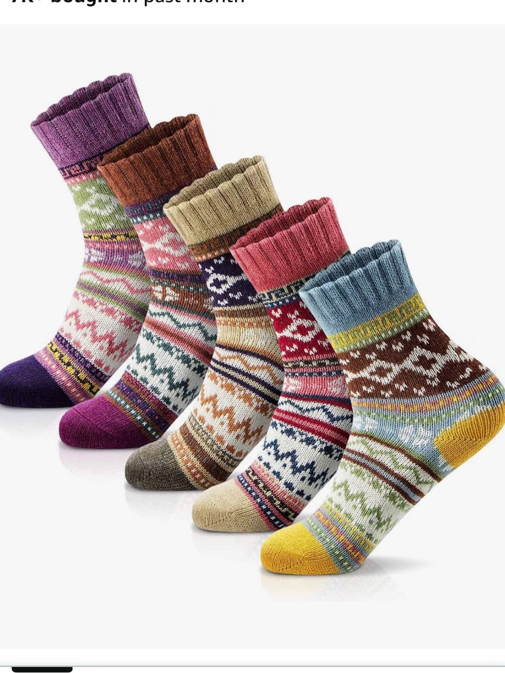 New (3) pair winter thick warm wool cozy crew socks  stretchy cuffs outdoor
